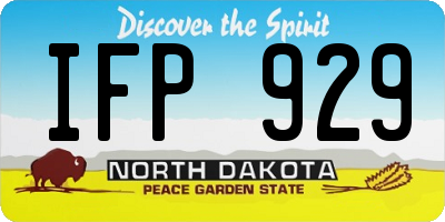 ND license plate IFP929