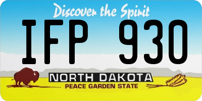 ND license plate IFP930