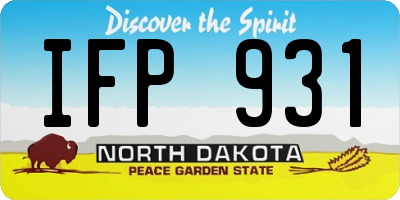 ND license plate IFP931