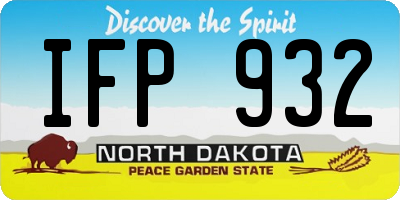 ND license plate IFP932