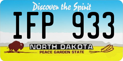 ND license plate IFP933