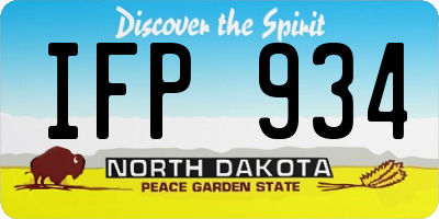ND license plate IFP934