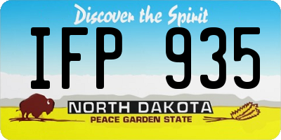 ND license plate IFP935