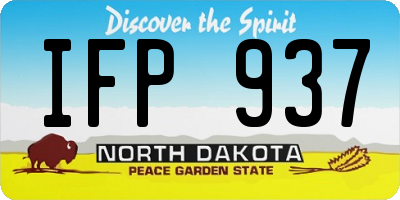 ND license plate IFP937