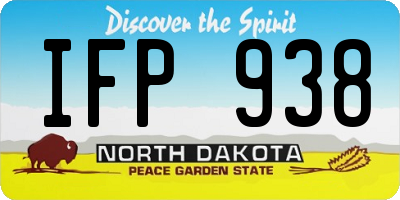 ND license plate IFP938