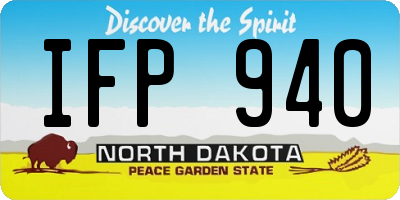 ND license plate IFP940
