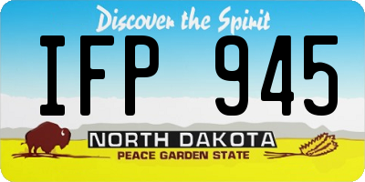 ND license plate IFP945