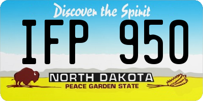 ND license plate IFP950