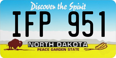 ND license plate IFP951