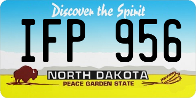 ND license plate IFP956