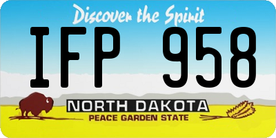 ND license plate IFP958