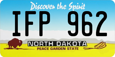 ND license plate IFP962