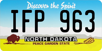 ND license plate IFP963