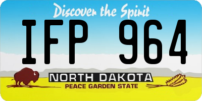 ND license plate IFP964