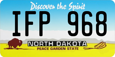 ND license plate IFP968