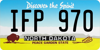 ND license plate IFP970