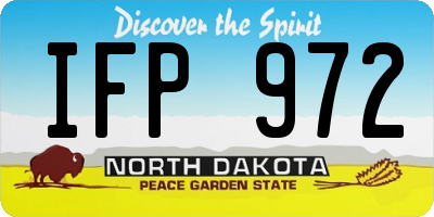 ND license plate IFP972