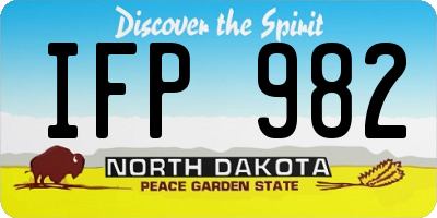 ND license plate IFP982