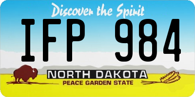 ND license plate IFP984