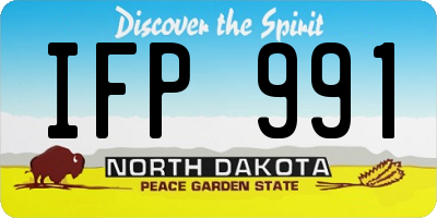 ND license plate IFP991