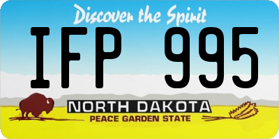 ND license plate IFP995