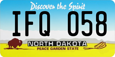 ND license plate IFQ058