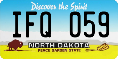 ND license plate IFQ059