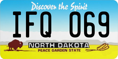 ND license plate IFQ069