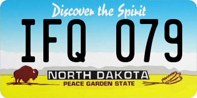 ND license plate IFQ079