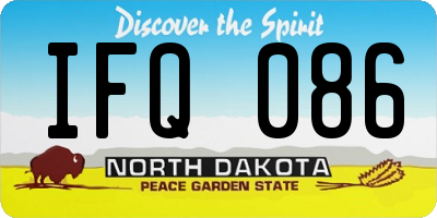 ND license plate IFQ086