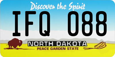 ND license plate IFQ088
