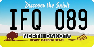 ND license plate IFQ089