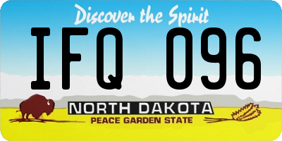 ND license plate IFQ096