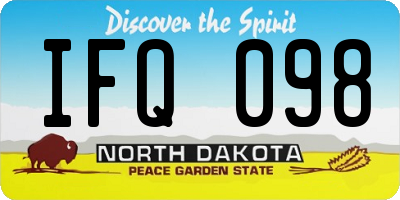 ND license plate IFQ098