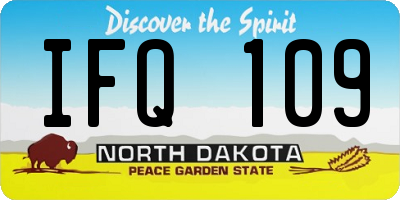 ND license plate IFQ109