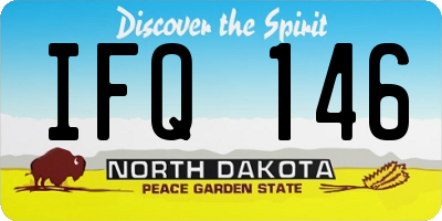 ND license plate IFQ146