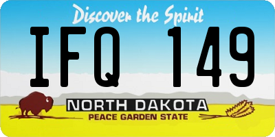 ND license plate IFQ149