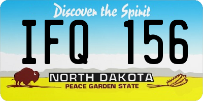 ND license plate IFQ156