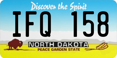 ND license plate IFQ158