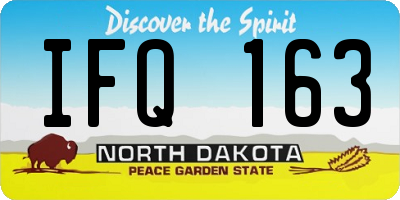 ND license plate IFQ163