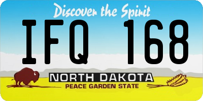 ND license plate IFQ168