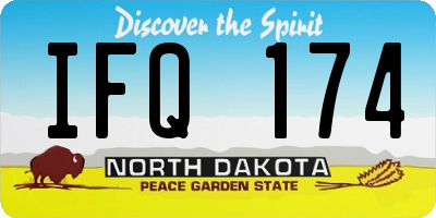 ND license plate IFQ174