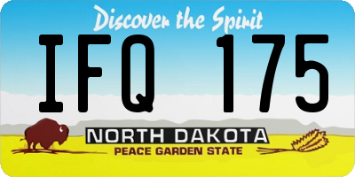 ND license plate IFQ175