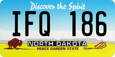 ND license plate IFQ186