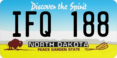 ND license plate IFQ188