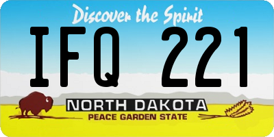 ND license plate IFQ221