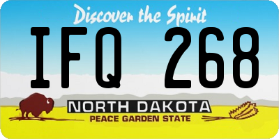 ND license plate IFQ268