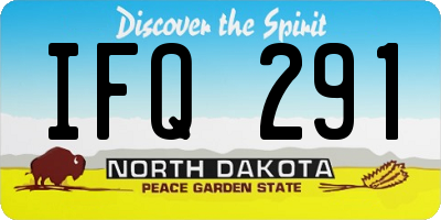ND license plate IFQ291
