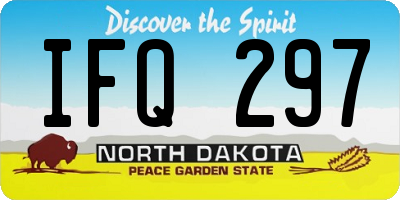 ND license plate IFQ297