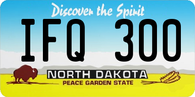 ND license plate IFQ300